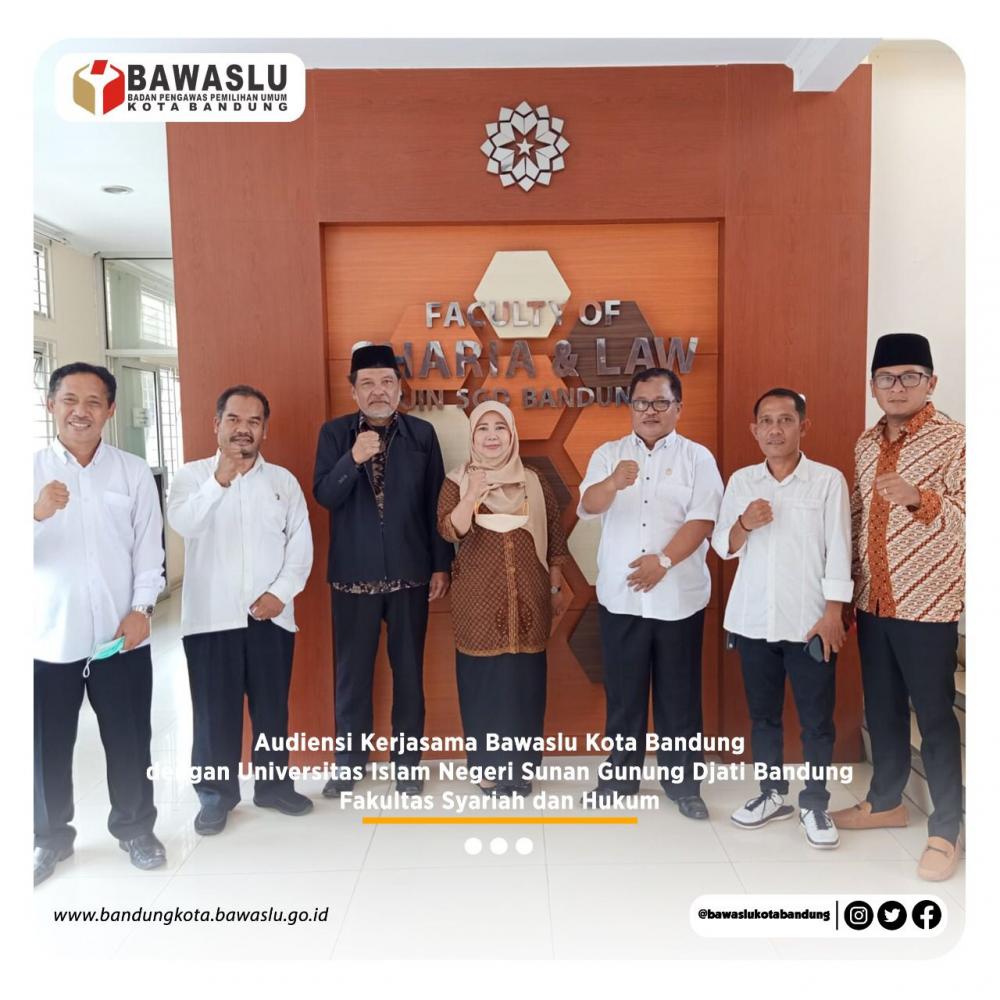 Bawaslu Kota Bandung Audiensi Penandatangan MoU Dengan FSH UIN Bandung