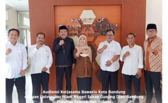 Bawaslu Kota Bandung Audiensi Penandatangan MoU Dengan FSH UIN Bandung