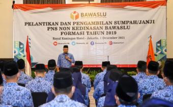 Bawaslu Republik Indonesia Lantik 315 PNS 